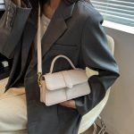 Wholesale Fashion Solid Color Flip Square Shoulder Bag - Image 4