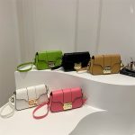 Wholesale Fashion Solid Color Flip Square Shoulder Bag - Image 4