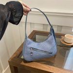 Wholesale Simple Denim Underarm Bag - Image 4