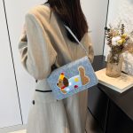 Wholesale Fashion Creative Embroidered Dog Square Shoulder Bag - Image 5
