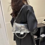 Wholesale Street Fashion Rivet Chain Shoulder Bag - Image 4