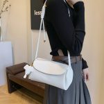 Fashion Solid Color Square Shoulder Bag - Image 5