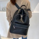 Wholesale Women Pu Soft Leather Large Capacity Backpack - Image 4