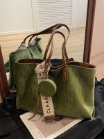 Women Casual Retro Large Capacity Flannel Tote Bag - Image 3