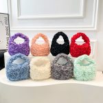 Women Fashion Elegant Solid Color Lace Stitching Ruffled Handheld - Image 4