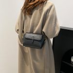 Women Fashion Retro Small Square Zipper Shoulder Bag - Image 3