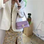 Women Fashion Casual Solid Color Simple Shoulder Bag - Image 3