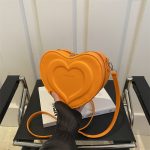 Women Fashion Casualsolid Color Heart Shaped Shoulder Bag - Image 3
