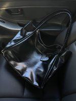 Women Fashion Casual Simple Pu Leather Large Capacity Tote Bag - Image 3