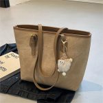 Wholesale Women Fashion Casual Simple Large Capacity Pendant Tote Bag - Image 4