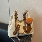 Wholesale Women Fashion Casual Retro Large Capacity Pendant Tote Bag - Image 4