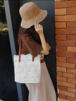 Women Casual Boho Lace Large Capacity Tote Bag - Image 4