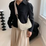 Women Fashion Casual Simple Straw Woven Shoulder Bag - Image 4