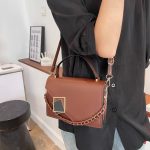 Women Fashion Elegant Solid Color Shoulder Bag - Image 4