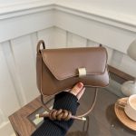 Women Casual Simple Solid Color Small Square Shoulder Bag - Image 4