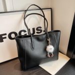 Wholesale Women Casual Solid Color Simple Large Capacity Tote Bag - Image 4