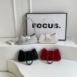 Wholesale Fashionable Simple Solid Color Shoulder Underarm Bag - Image 4