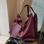 Wholesale Women Fashion Simple Casual Solid Color Large Capacity Tote Bag - Image 4