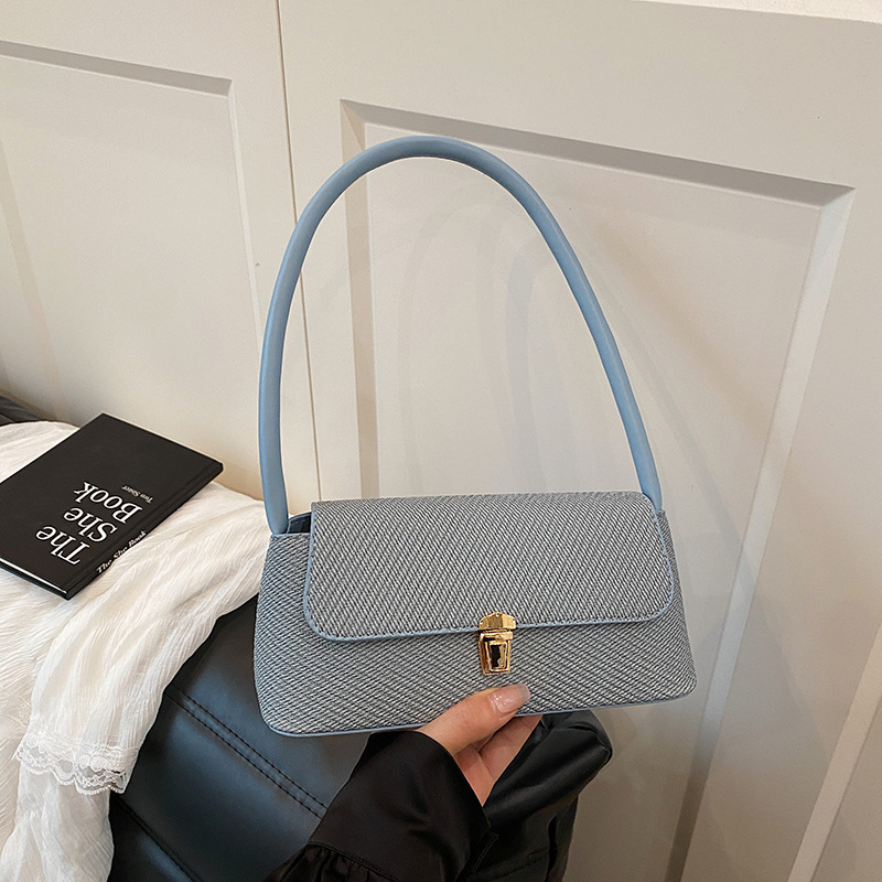 main_3-609 Wholesale Women Fashion Casual Simple Solid Color Shoulder Bag - Image 1