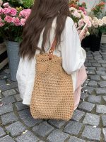 Wholesale Hollow Crochet Floral Women Woven Bag - Image 4