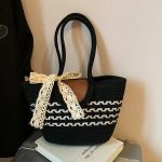 Wholesale Women Summer Beach Large Capacity Woven Tote Bag - Image 4