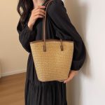 Wholesale Women Fashion Casual Vacation Straw Woven Handbag Set - Image 3