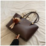 Soft Leather Women Large Capacity Vintage Tote Bag - Image 4