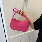 Wholesale Solid Color Simple Fashion Underarm Bag - Image 5