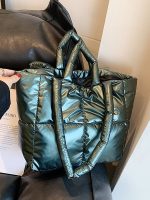 Wholesale Women Fashion Solid Color Large Capacity Cotton-Padded Handbag - Image 2