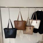 Wholesale Large Capacity Winter Color Blocking Tote Bag - Image 4