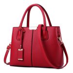 Women Simple Fashion Solid Color Pu Handbag - Image 4