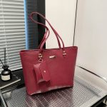 Wholesale Women Fashion Simple Solid Color Large Capacity Tote Bag Three-Piece Bag Set - Image 4