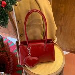 Wholesale Women Fashion Casual Solid Color Love Pendant Shoulder Bag