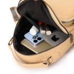 Wholesale Women Pu Soft Leather Small Casual Backpack - Image 4