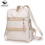 Wholesale Women Fashion Casual Color Blocking Large Capacity Backpack - Image 4