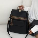 Wholesale Oxford Cloth Women Casual Lightweight Water-Repellent Backpack - Image 4