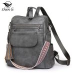 Wholesale Women Large Capacity Retro Dual-Use Backpack - Image 4