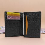 Wholesale Unisex Basic Solid Color Leather Wallet - Image 3