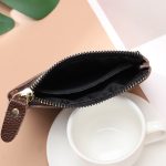 Wholesale Simple Two-Layer Solid Color Women Zipper Coin Wallet - Image 2