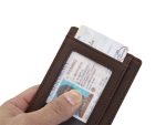 Airtag Multifunctional Wallet Anti-Magnetic Anti-Theft Multi-Function Genuine Leather Card Hold - Image 4