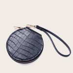 Women Fashion Round Crocodile Leather Wallet - Image 4