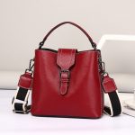 Wholesale Women'S Fashion All-Match Bucket Bag Genuine Leather Handbag - Image 3