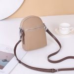 Wholesale Women Casual Simple Phone Bag Genuine Leather Shoulder Bag - Image 3