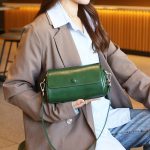 Wholesale Women Fashion Retro Cylinder Leather Shoulder Bag - Image 2