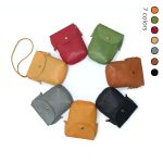 Wholesale Women Simple Solid Color Leather Flap-On Mini Crossbody Bag - Image 4