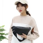 Women Simple Leather Zipper Chest Bag - Image 2
