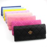Wholesale Women Casual Stitching Clamshell Design Solid Color Purse - Image 3