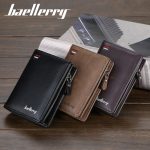 Men Zipper Short Wallet Multi-Card Fashion Vertical Mini Purse - Image 3