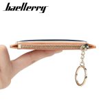Men Multi-Card Card Holder Zipper Mini Coin Purse Stitching Pu Wallet - Image 3