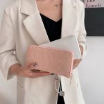 Wholesale Women'S Fashion Crease Woven Mid Zip Coin Purse - Image 3